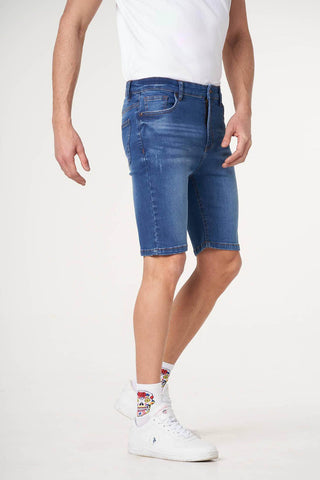 Medium Wash Denim Shorts