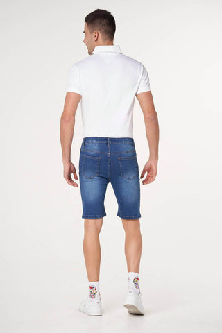 Medium Wash Denim Shorts