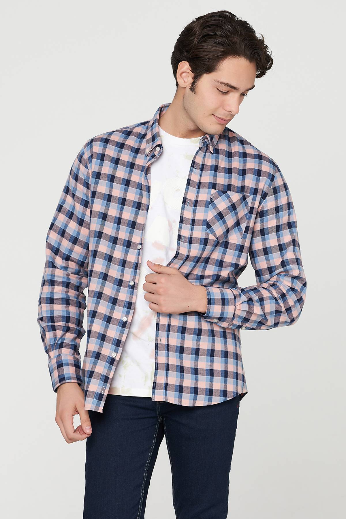 Checkered Button Down Shirt