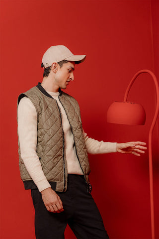 Men's Bomber Puffer Vest