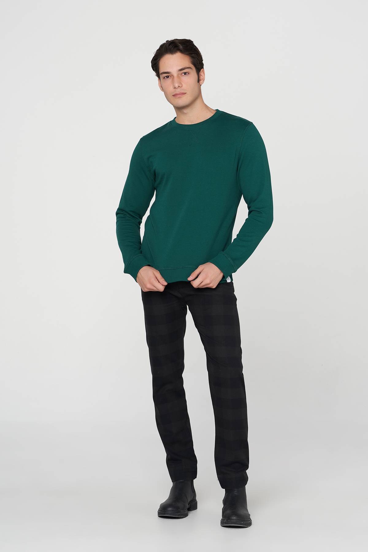 Checkered Slim Fit Chino Pant