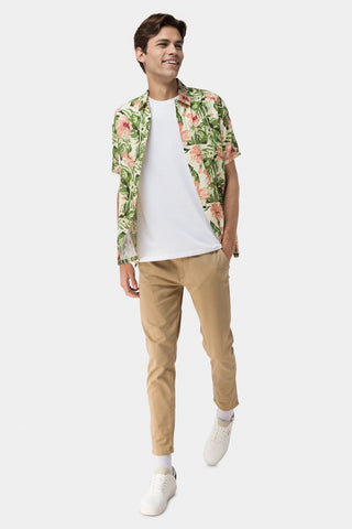 Floral Short Sleeve Casual Shirt