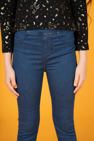 Dark Wash Denim Jeggings