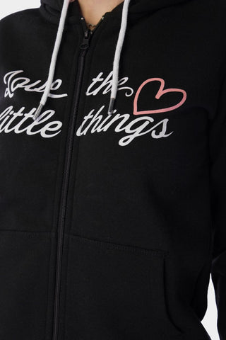 Printed Fleece Terry Hoodie