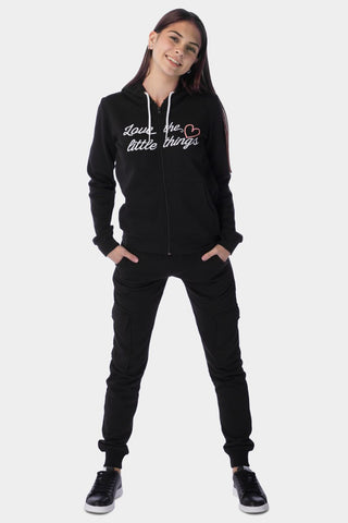 Printed Fleece Terry Hoodie