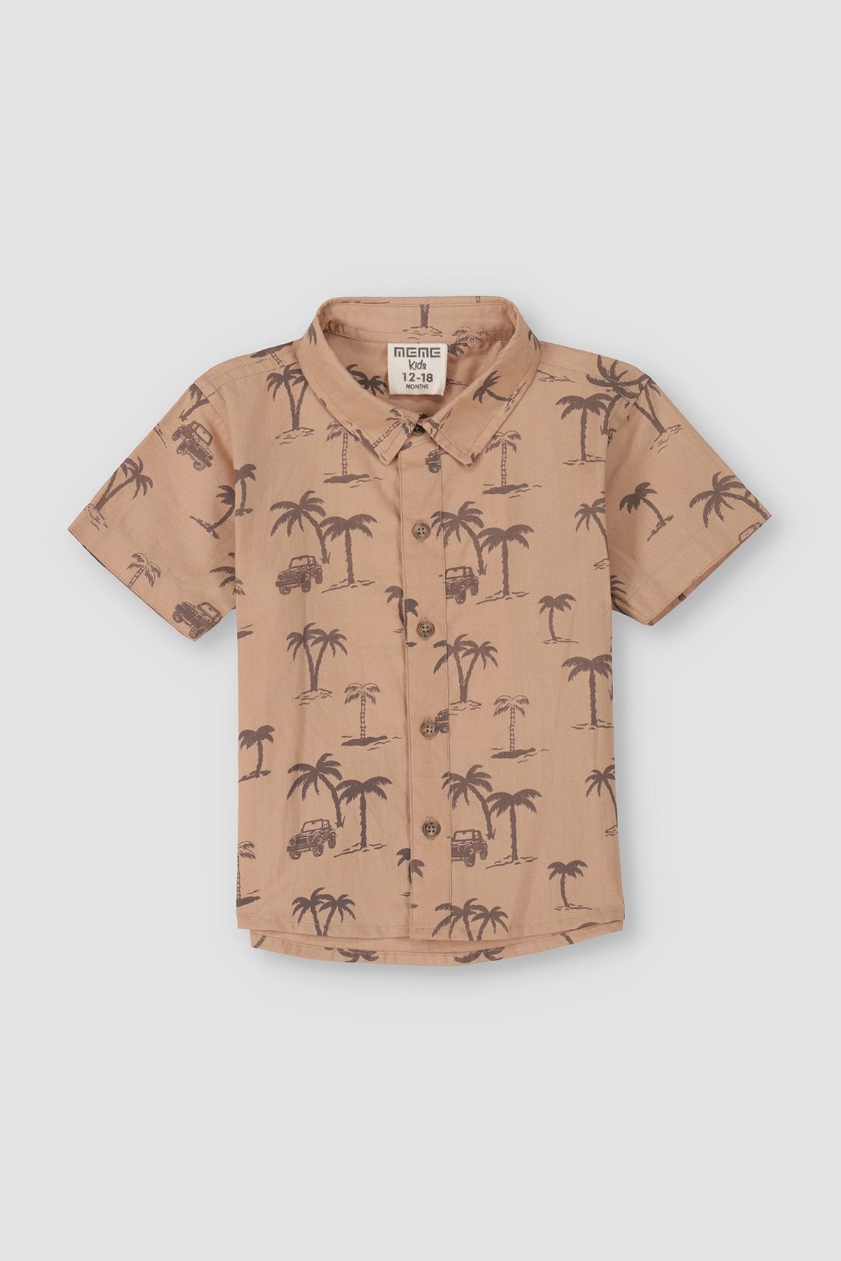 Baby Graphic Palm Safari Shirt