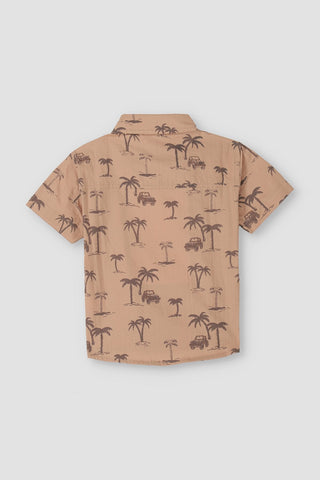 Baby Graphic Palm Safari Shirt