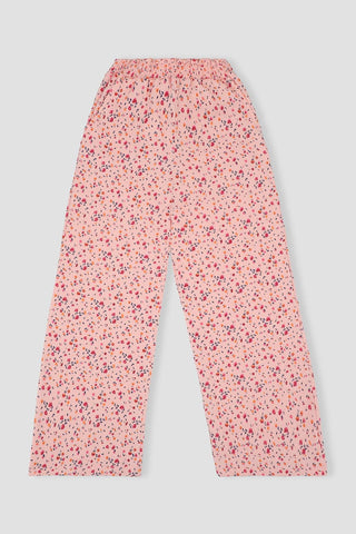 Printed Wide Leg Trousers