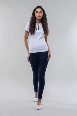 Ladies Zip Tee