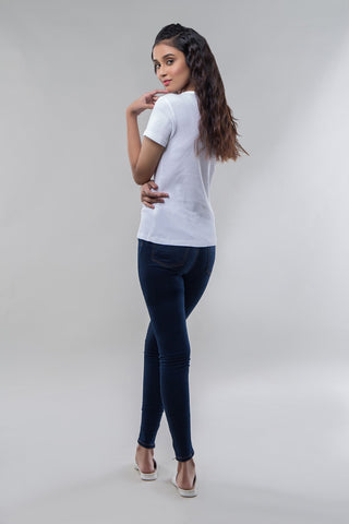 Ladies Zip Tee