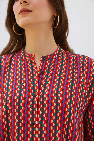 Geometric Print Dress