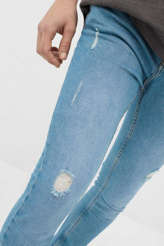Light Wash Distressed Jeans