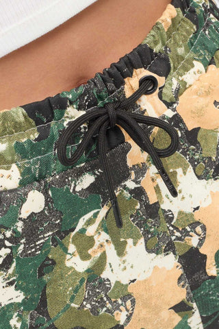 High-Rise Spattered Floral Camo Trouser