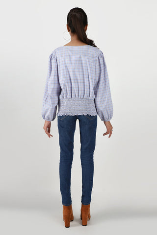 Check Crop Top