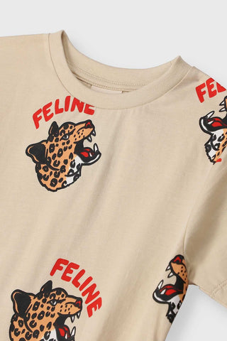 Printed Feline Tee