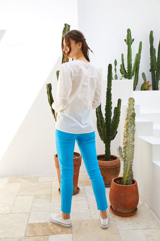 Embroidered Cotton Blouse